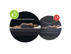 Intex Cestovní matrace Dura-Beam Pillow Rest Classic Twin, černá