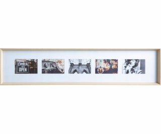 Atmosphera Frame AXEL 5-fotorámek, 22 x 97 cm, béžový