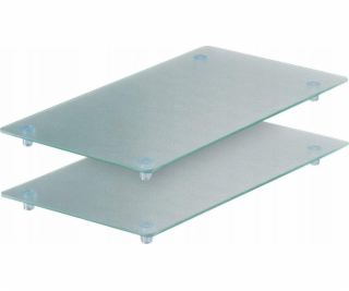 Zeller Ochranné desky na sporáky Glass, krájecí desky – 2...