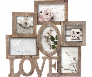 Atmosphera Fotorámeček LOVE s prostorem pro 6 fotografií
