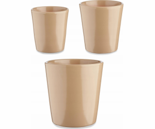 Ibergarden Sada keramických květináčů CONICAL, 3 kusy