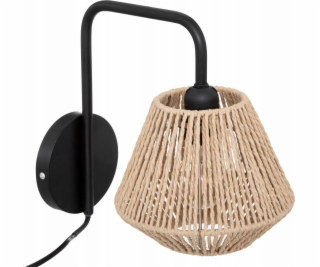 Atmosphera Nástěnná lampa s proutěným stínidlem Jily, kov...