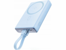 Joyroom Powerbanka JR-PBM01 MagSafe 10000mAh 20W se stojánkem + kabel Lightning / USB-C modrá