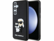 Karl Lagerfeld Karl Lagerfeld KLHCS24S3DRKCNK S24 S921 černá/černé pevné pouzdro 3D guma Karl&Choupette
