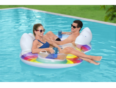 Bestway Nafukovací plavecký kruh Dvojitý 186 x 116 cm Duhový Bestway 43648