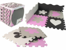LeanToys EVA pěnová vzdělávací podložka puzzle pro miminka 25 dílků