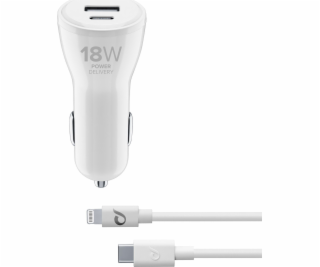 Cellular Line USB-C AUTONABÍJEČKA DUAL KIT C2L 30W BÍLÁ n...