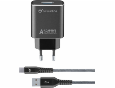 Cellular Line Nabíječka CHARGER SADA TETRA SAMSUNG TYPE-C ČERNÁ