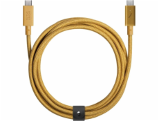 Native Union Kabel USB-C - USB-C, 2,4 m, zlatý (BELT-PRO2-KFT-NP)