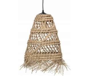Atmosphera Závěsná lampa Boho z copu z slámy LAHYS, O 28 cm