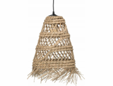 Atmosphera Závěsná lampa Boho z copu z slámy LAHYS, O 28 cm
