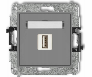 Karlik USB-AA zásuvka Karlik Mini 27MGUSB-1 single 2.0 še...