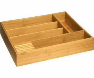 5five Bambusový organizér na příbory, 5 přihrádek, 38 x 2...