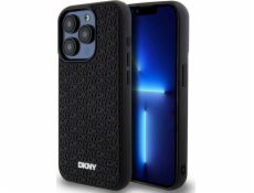 DKNY DKNY 3D gumový opakující se vzor – kryt na iPhone 15 Pro (černý)