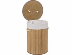 5five Koš na prádlo Koš na prádlo BAMBOO, kulatý s víkem, 48 l
