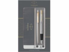 Parker Sada kuličkových per + plnicí pero Jotter Steel GT 2093257