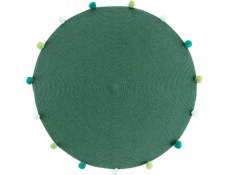Douceur d`Interieur Interiérový design Kulatý koberec s bambulkami POMPOMPARTY, O 90 cm