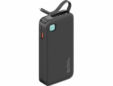 Usams Powerbanka USAMS Powerbank s výsuvným kabelem Výsuvná Lightning 10000 mAh PD 20W Fast Charge XY Series černá/černá 10KCD22501 (US-CD225)