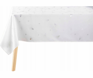 Douceur d`Interieur Bílý vánoční ubrus SAPIN se stříbrným...