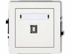 Karlik Zásuvka USB-AB Karlik Deco DGUSB-3 single 2.0 bílá