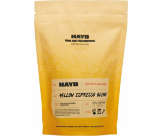 HAYB Kávová zrna HAYB - Žlutá směs espressa DARK 1kg