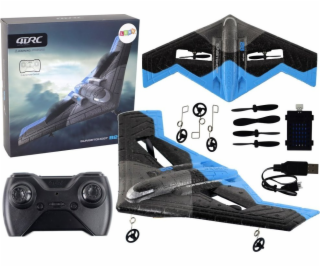LeanToys R/C letadlo 4D-G4 světla modrá černá