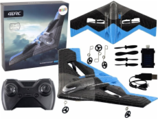 LeanToys R/C letadlo 4D-G4 světla modrá černá