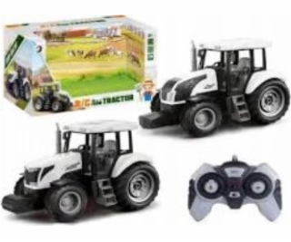 LeanToys Dálkově ovládaný traktor RC 2.4G Zvuky Bílý