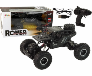 LeanToys RC Rover 1:16 auto černé na dálkové ovládání
