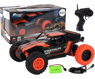 LeanToys Dálkově ovládané terénní auto R/C 1:24 oranžové