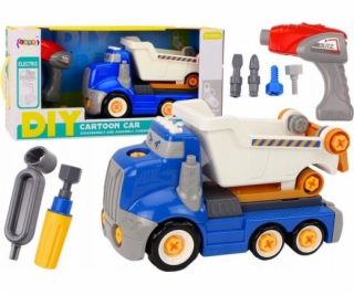 LeanToys Sklápěč Kreslená hračka DIY modrá