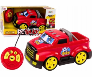 LeanToys Dálkově ovládané kreslené auto s červenými zvuky