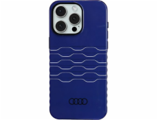 Audi Pouzdro IML MagSafe pro iPhone 15 Pro Max 6.7, tmavě modré, pevné, Audi AU-IMLMIP15PM-A6/D3-BE