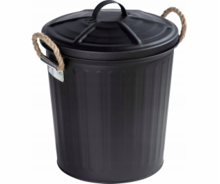 Wenko Odpadkový koš Koupelnový koš s víkem GARA, černý, 6...