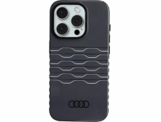 Audi Pouzdro IML MagSafe pro iPhone 15 Pro 6.1 černé/černé pevné pouzdro AU-IMLMIP15P-A6/D3-BK