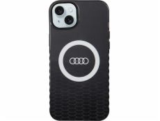 Audi Pouzdro Audi IML Big Logo MagSafe pro iPhone 15 Plus / 14 Plus 6.7 černé/černé pevné pouzdro AU-IMLMIP15M-Q5/D2-BK