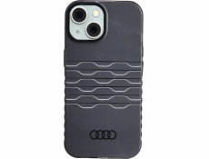 Audi Pouzdro IML MagSafe pro iPhone 15 / 14 / 13 6.1 černé, pevné, AU-IMLMIP15-A6/D3-BK