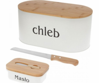Brunbeste Chlebník OCELOVÝ CHLEBNÍK + MISKA NA MÁSLO S NŮ...