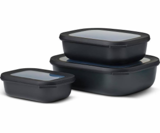 Mepal Sada 3 misek Cirqula obdélníková 500 1000 2000 Čern...