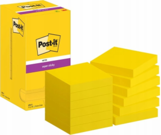 3M Post-it blok Super Sticky ultragul 76x76 mm 12 bloků