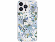 NoName Průhledný papírový kryt Rifle pro iPhone 14 Pro Max (modrý s motivem zahradní párty)