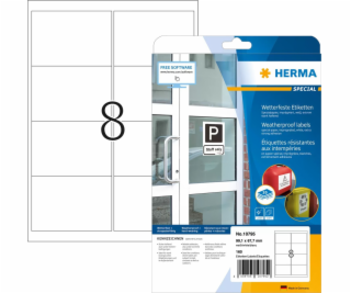 Herma HERMA Wetterfeste Imprägn.Etik.A4 20 Blatt 99,1x67,7