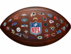 Wilson Míč NFL JR Throwback FB 32 Team Logo WTF1534XBNFL Hnědý 7