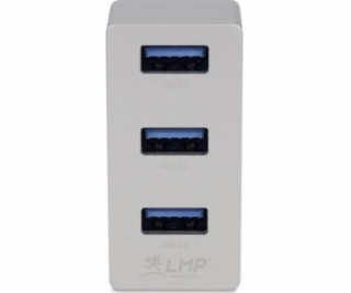 LMP USB HUB USB-C Tiny Hub, 3portový USB-A hub - stříbrný