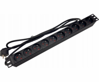 Alantec prodlužovací lišta 19 230V - 10 zásuvek (typ E - ...