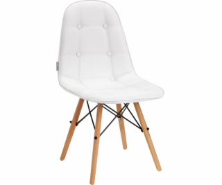 Activeshop Skandinávská židle 4Rico QS-185 eko kůže bílá