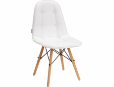 Activeshop Skandinávská židle 4Rico QS-185 eko kůže bílá