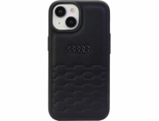 Audi Pouzdro Audi GT ze syntetické kůže pro iPhone 15 Plus / 14 Plus 6.7 černé/černé pevné AU-TPUPCIP15M-GT/D2-BK