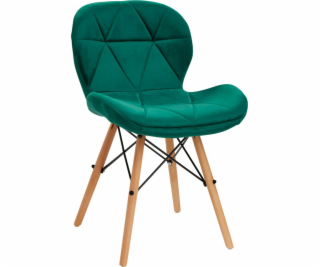 Activeshop Skandinávská židle 4Rico QS-186 sametově zelená