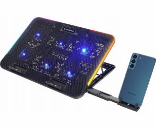 Rampage Chladicí podložka Sixpower R9 15.6, RGB, nastavit...